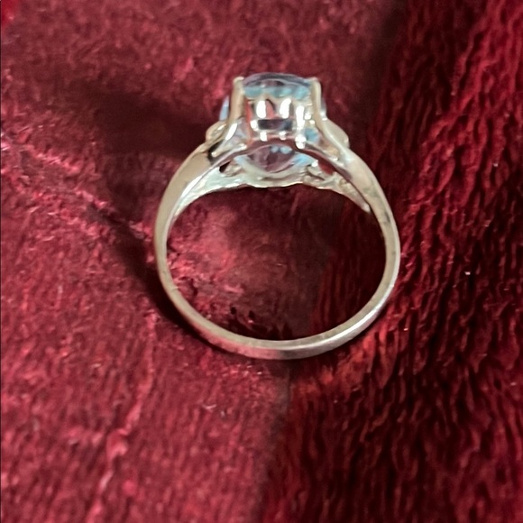 NWOT Blue Topaz and sterling Ring 5 - Picture 2 of 5